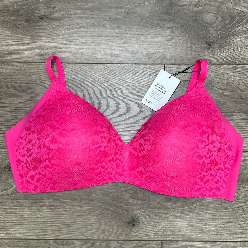Knix Pink Lace Bra